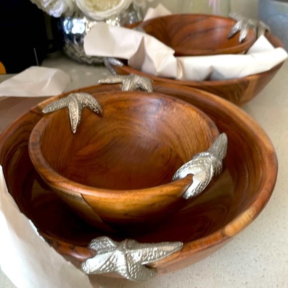 🌟 🏵Beautiful handcrafted serving bowls🏵